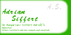 adrian siffert business card